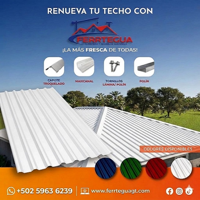 Lamina Troquelada de Aluzinc y de Color