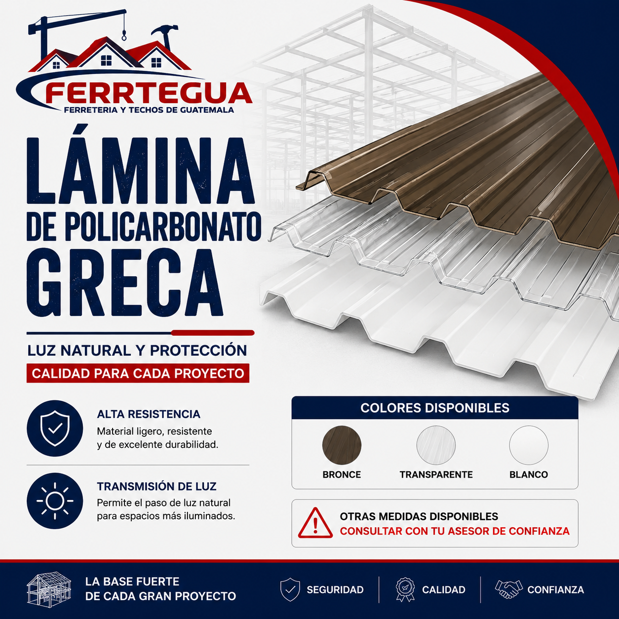 Lamina de Policarbonato Greca